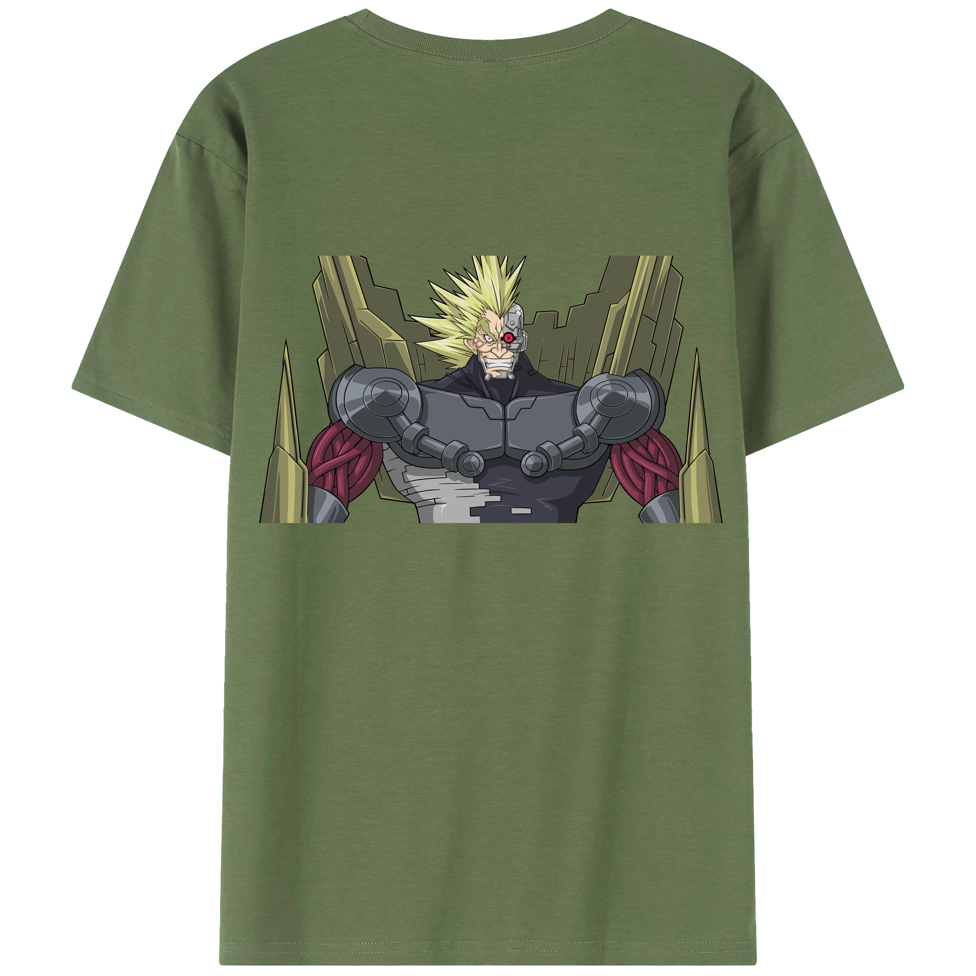 （画像用） 遊☆戯☆王 Yu-Gi-Oh! 綿100％ メンズ半袖Tシャツ（バックプリント） 通気性